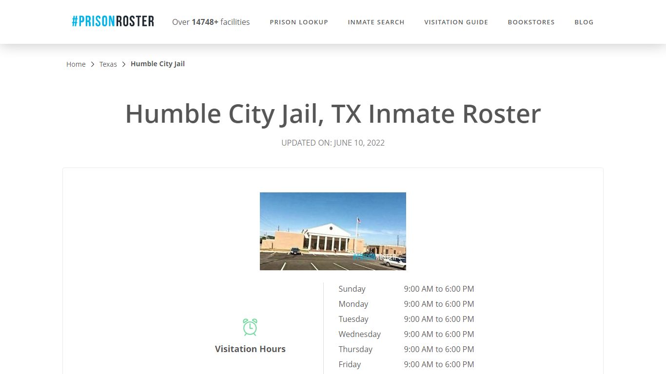 Humble City Jail, TX Inmate Roster - Prisonroster